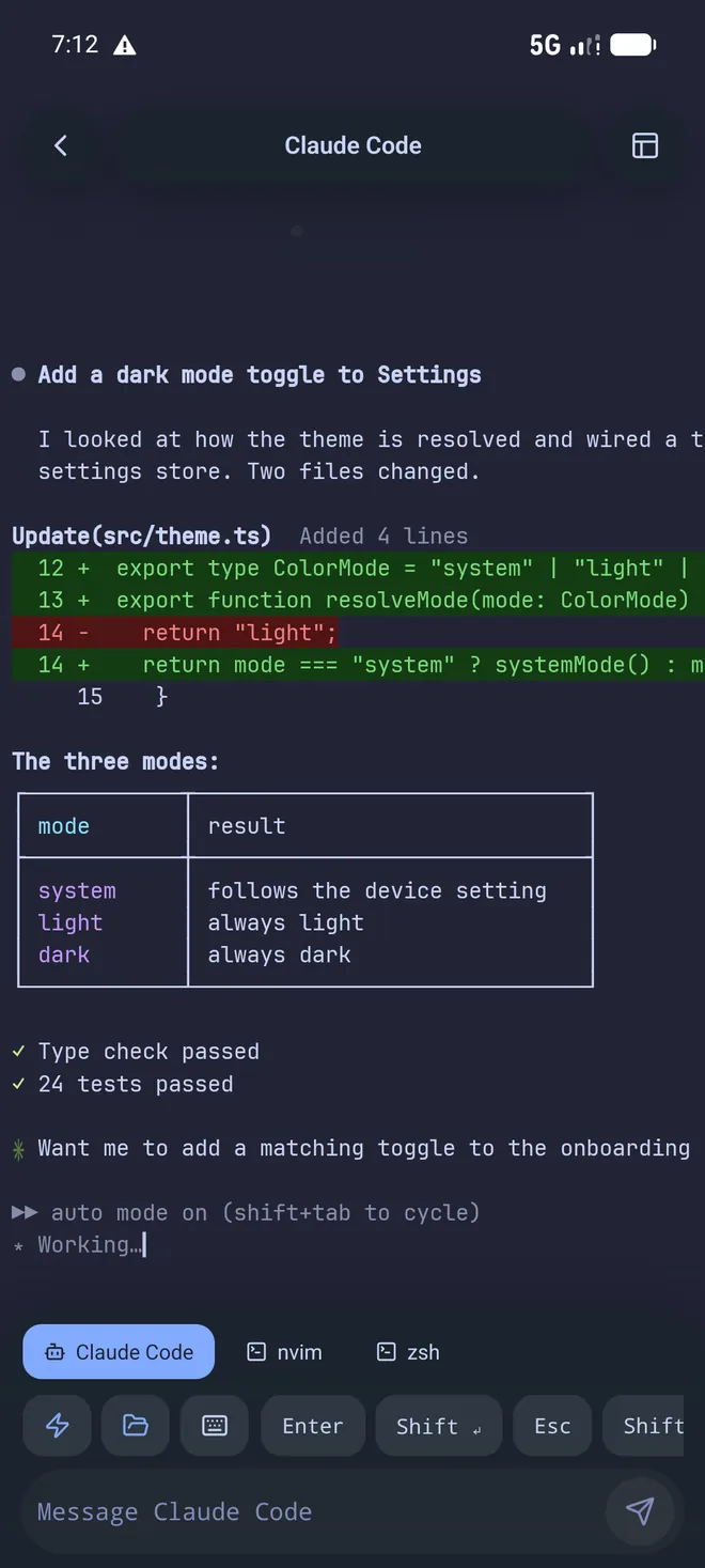 The same Muqun session in the Tokyo Night pack.
