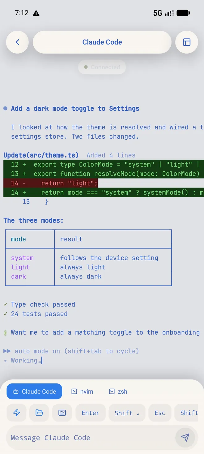 The same Muqun session in the Tokyo Night pack.